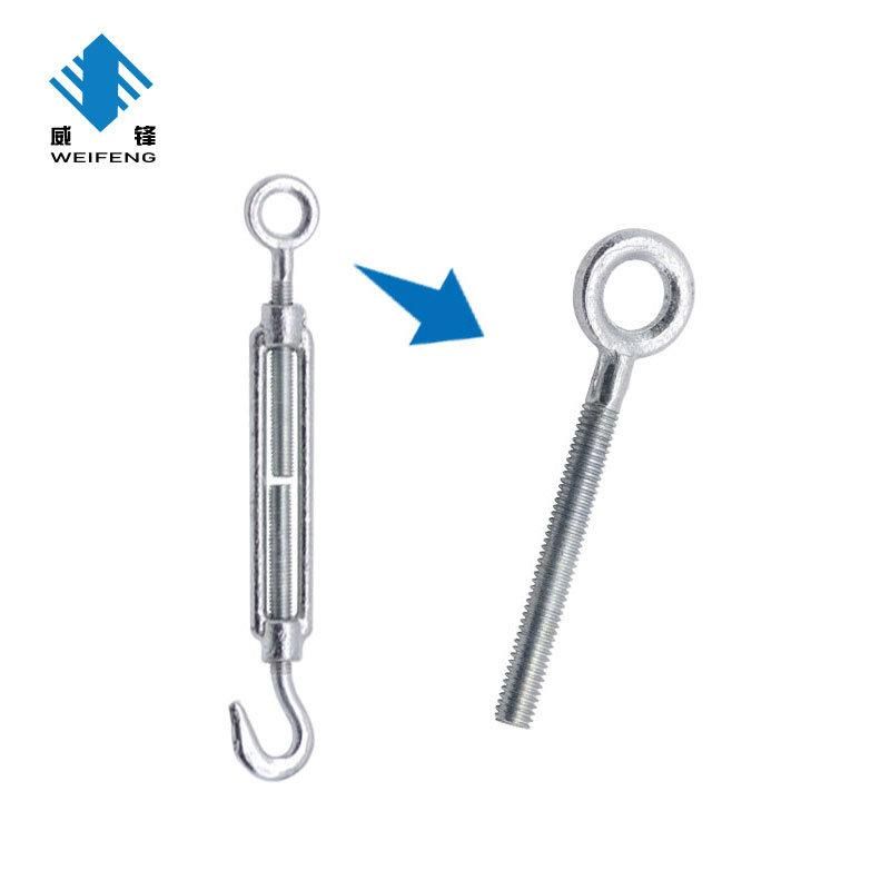 Galvanized Rigging Eye and Hook DIN1480 Turnbuckles