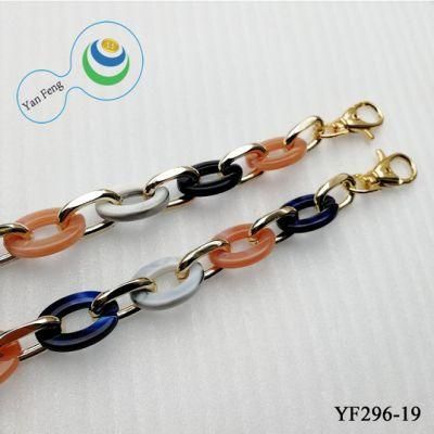 Fancy Women Plastic Decorative Bag Lock Chain for Garment/Bag Accessories