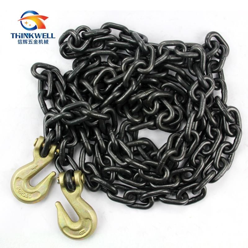 Multiple Length G80 Alloy Steel Lashing Tow Chain with Hooks