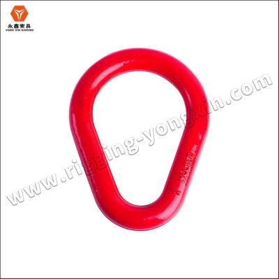 Low Weight Alloy Steel Pear Shaped Ring Chain Link for Available in Different Color