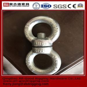 White Zinc Plated Steel Forged Lifting DIN580 Eye Bolt &amp; Eye Screw