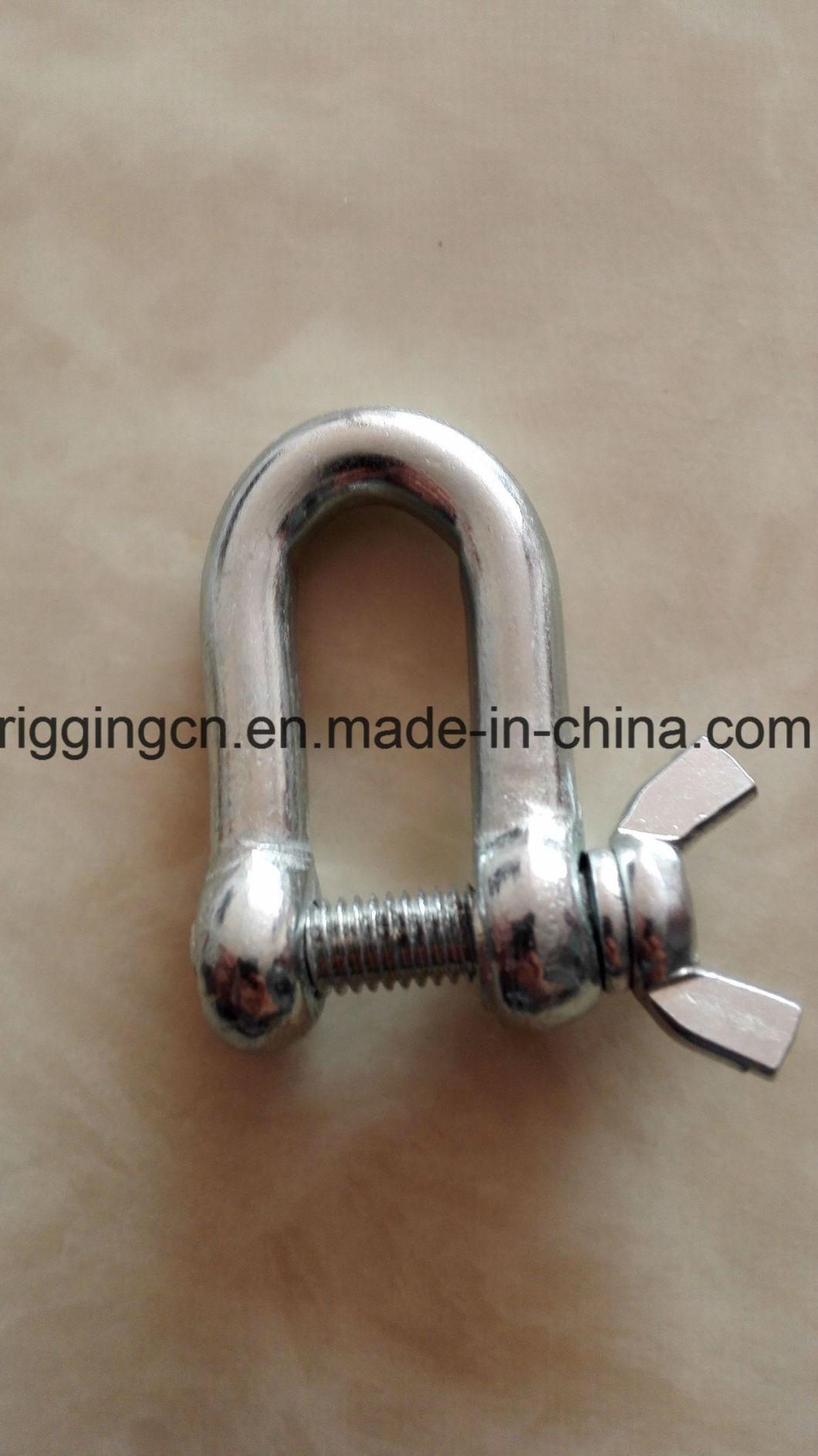Galvanized Bow Shackle and D Shackle for Lifting Ring