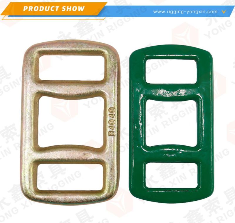 China Cheap Forged Lashing Square Buckle for Woven Polyester Lashing Strap