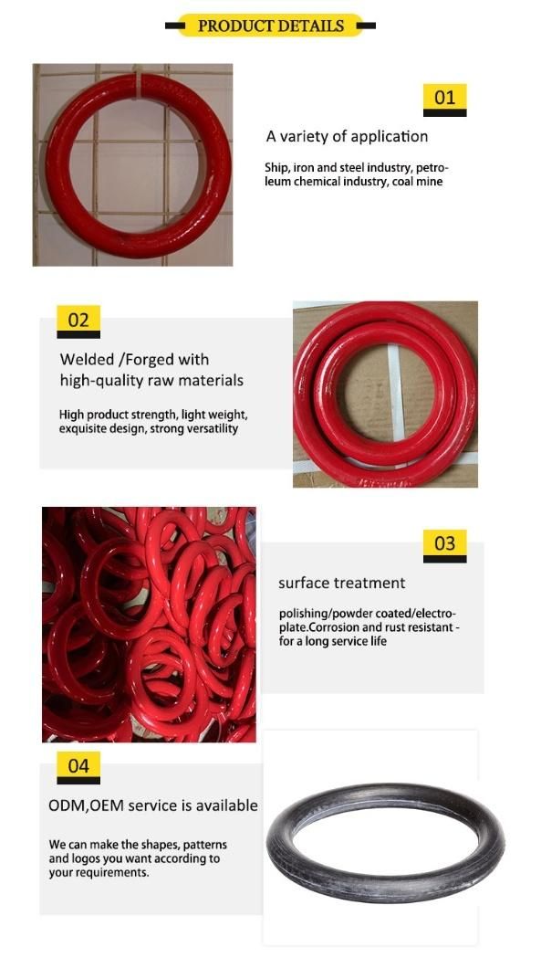G80 Heavy Duty Welded Round Ring From Qingdao Port