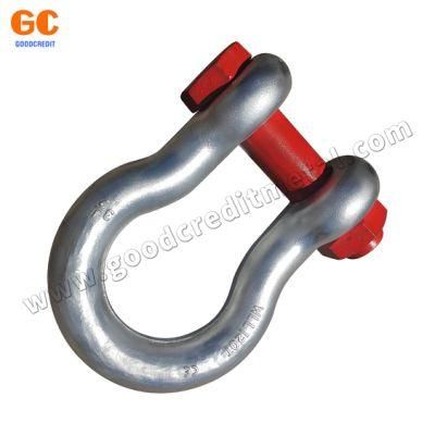 Galvanized Us Type Drop Forged G209 Screw Pin Bow Shackle