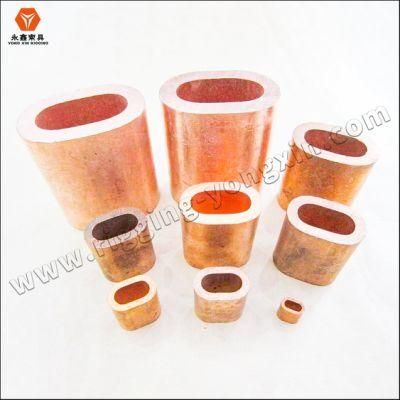 Fishing Copper Double Barrel Crimp Sleeves Cable Sleeve Crimping Tool Terminal Tube Metal Fiber Protect Sleeve Aluminum Brass