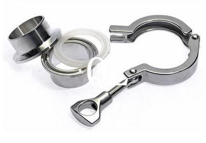 Sanitary Stainless Steel Pipe Fittings Tri Clamp Set (Clamp+Male Ferrule+Gasket)