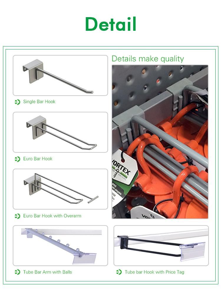 Supermarket Display Fixtures Wire Hook