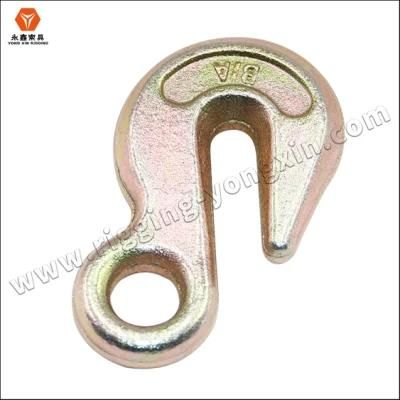 A323 Type Drop Forged Carbon Steel Eye Grab Hook for Chain Fittings