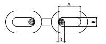 Standard Nacm 2010 Us Type G30 Grade 30 Proof Coil Chain