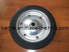 2020 New Product Galvanzation Rim High Load Capacity Solid Rubber Wheel for European Market (14&prime;)