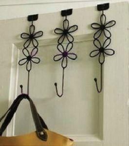 Single Metal Flower Clothes Hanger Hook
