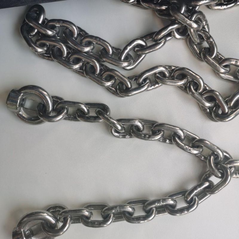 Top Quality AISI 304/316 Swing Chain DIN766 Short Link Chain 6mm