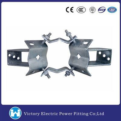 Pole Line Hardware Fitting Galvanized Transformer Pole Mounting Bracket