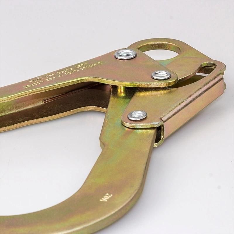 ANSI /CE Certificated Forged Double-Locking Steel Snap Hook for Safety Harness