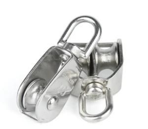 Small Stainless Steel 304 316 Single Block Pulley for Rigging Hardware