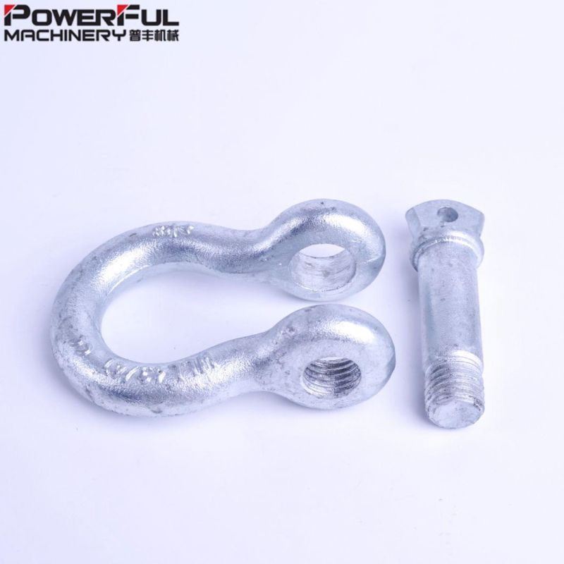 Hardware Products Us Type Drop Forged Galvanized Screw Pin G209 Anchor Bow Steel Shackle