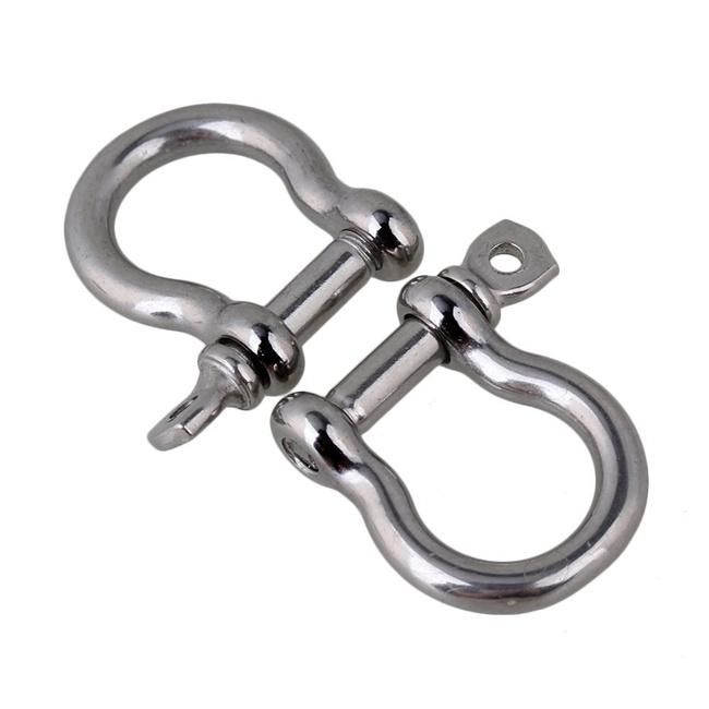 Toyo Screw Pin European JIS Type Heavy Duty Bow Shape Anchor Shackle 304 AISI316 Stainless Steel Shackle Rigging Hardware Fittings