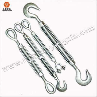 Open Body Stainless Steel Rigging Hardware Wire Rope Turnbuckle with Eye and Hook