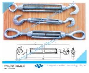 Galvanized Turnbuckles Commercial Type, Malleable Iron