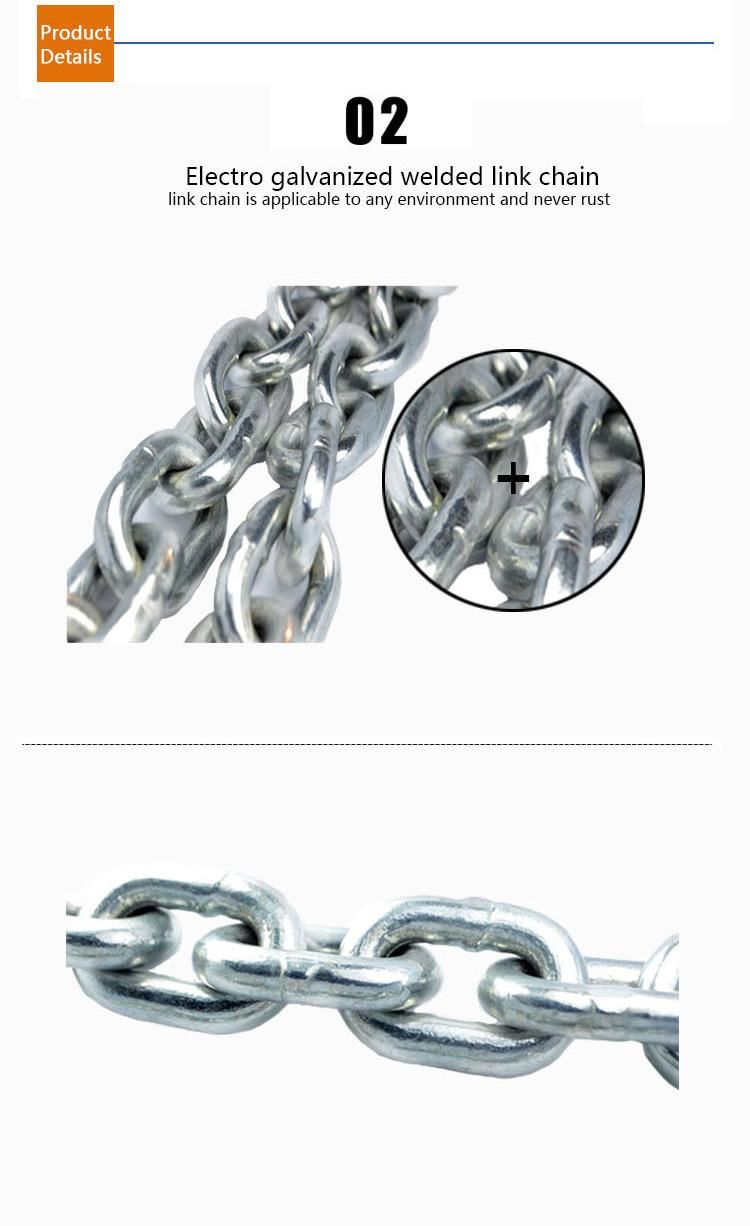 Hardware Lifting Chain Zinc Plated Weld Link Chain