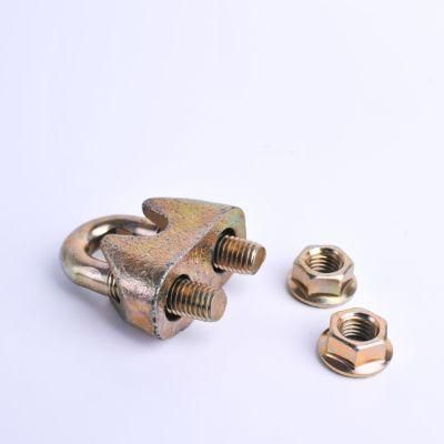 Rigging Hardware DIN Type Galvanized Adjustable Fasteners Malleable Casting DIN1142 Wire Rope Clip