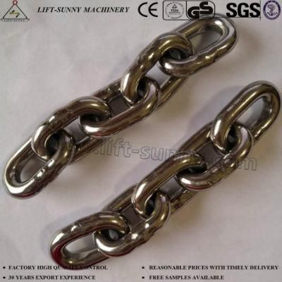 8mm 316 Stainless Steel Link Chain DIN766 Short Link Chain