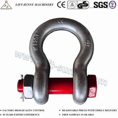 1-3/4&quot; G2130 Us Bolt Type Safety/Red Pin Anchor Shackles