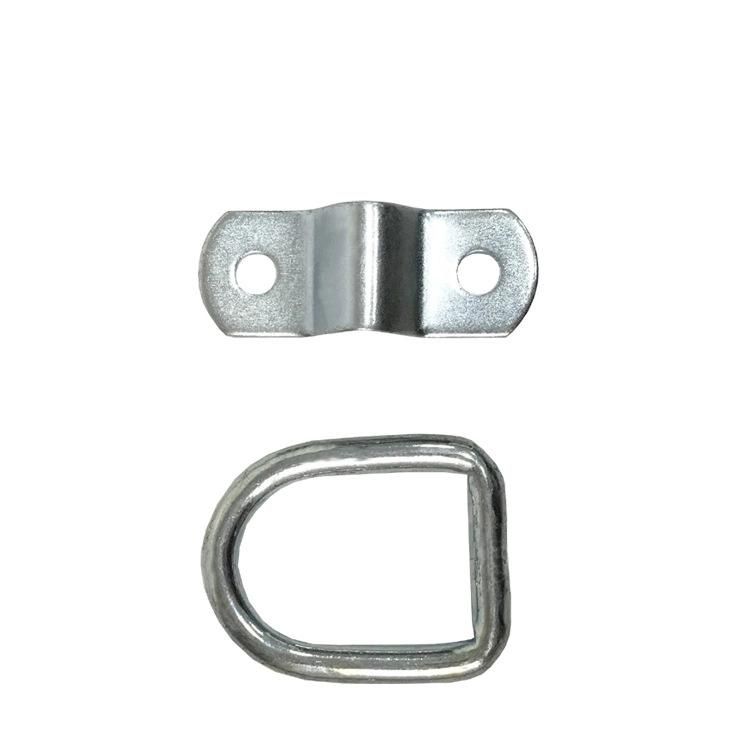 Zinc Plated Trailer Lashing Rings D-Ring-6mm Hole Diameter