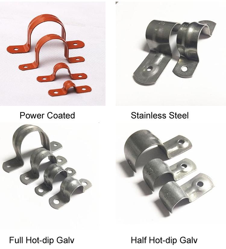 Metal Stainless Steel Half Pipe Saddle Clamp Pipe Clips