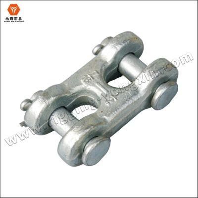 Qingdao Factory Supply Forged Fitting H-Type Connecting Double Clevis Links S Rigging Hardware with Chain