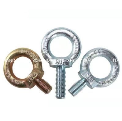 Lifting DIN580 M16 Carbon Steel Eyebolt Galvanized Oval Swivel Eyebolt