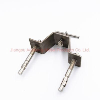 Good Price Stainless Steel Z Bracket with Pin Flat Bot for Marble Fixing System
