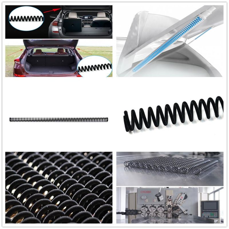 China ISO9001 Factory Custom Car Parts Suspension Shock Absorber Coil Spring Flocking Spring