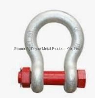 7/8 Inch 6.5 Ton Size G209 Us Type Alloy Steel Drop Forged Galvanized Screw Pin Lifting Anchor Bow Shackle