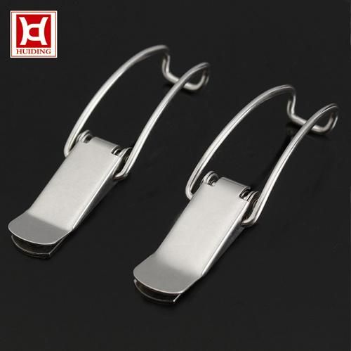 Beehive/ Milk Bucket Stainless Steel Long Hook Toggle Link Latch, Spring Toggle Fasteners Stamping Machine Parts Polished Small Draw Latch