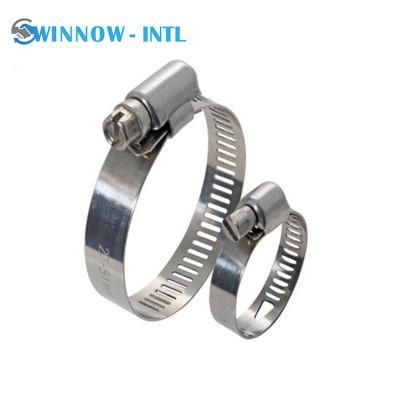 1/2&quot; and 9/16&quot; Width American Type Power Gear Hose Clamp
