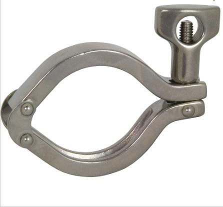 304 Sanitary Steel Pipe Clamp Single or Double Pin