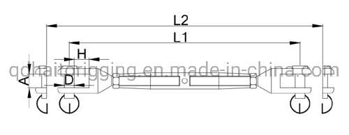 Stainless Steel Rigging Screw Turnbuckle with Jaw&Jaw