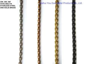 Solid Brass Linked Sash Chain Antique Brass