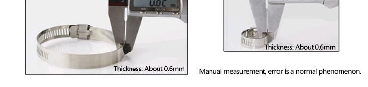 Custom Sizes American Type W2 W4 Stainless Steel Worm Drive Hose Clamp