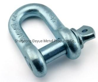 Carbo Steel C1045 Drop Forged Us Type Screw Pin Chain Shackle G-210 55t D Shackle