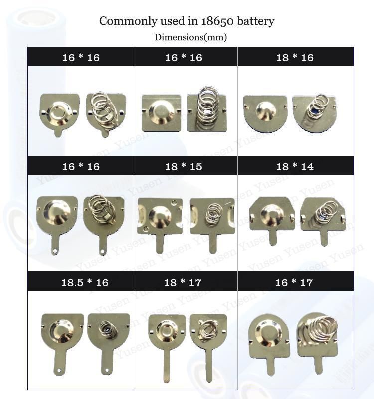 18650#Hot Selling Spring Battery Contact with Low Price Separate Parts