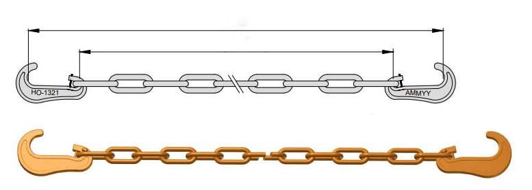 Stable Quality 9mm*56mm Chain Tensioner Lashing Chain