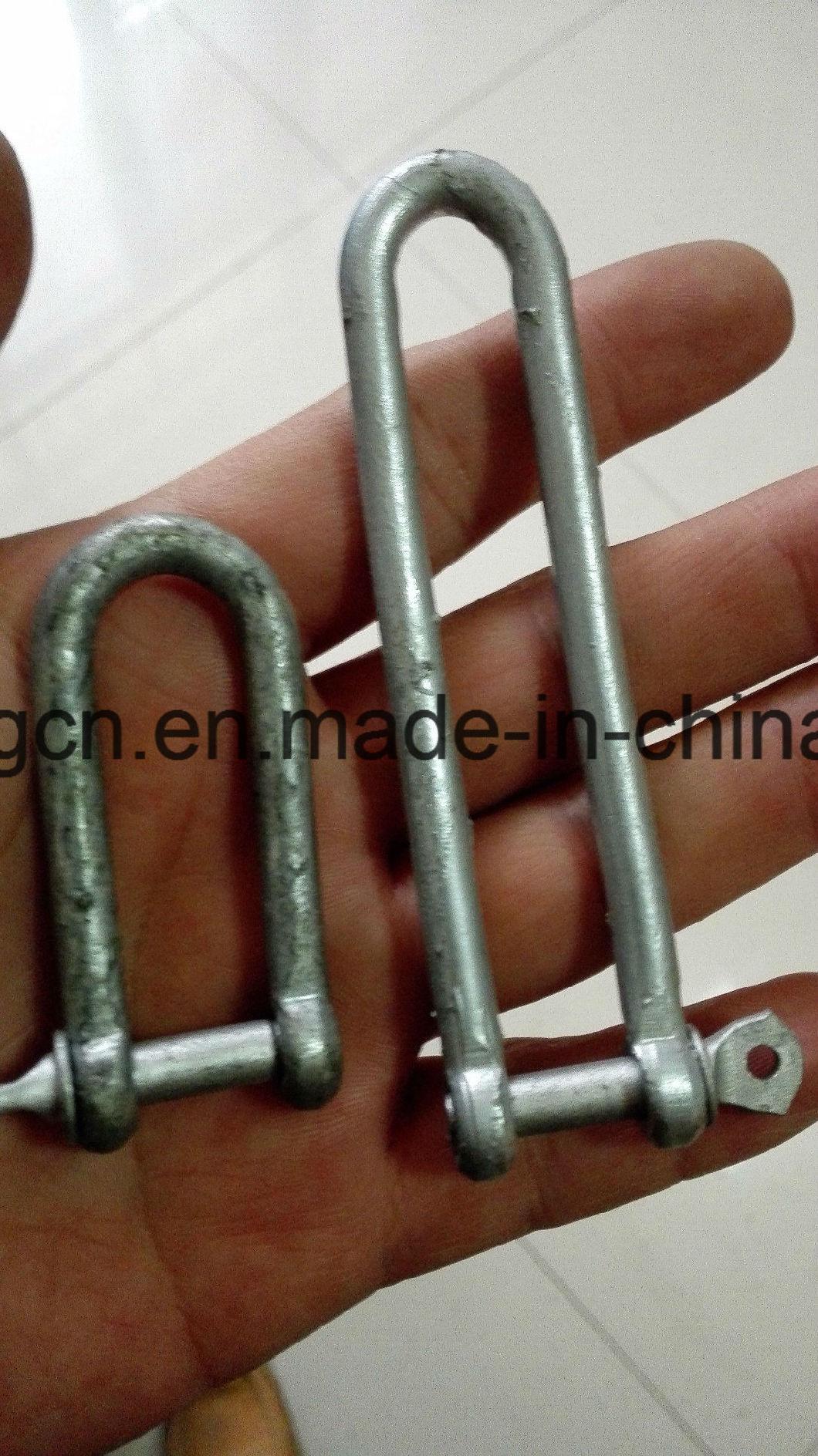 Customed Size Forged Lifting D Shackle D Ring with Screw Pin