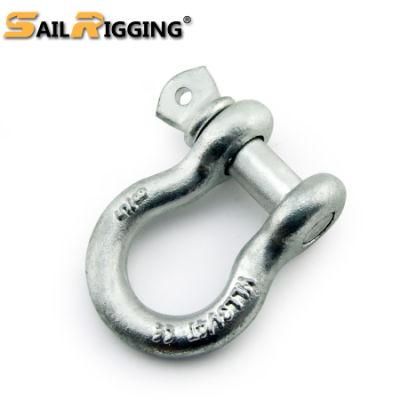 U. S. Type Galvanized Steel Forged Hot DIP Galvanizing Screw Pin Anchor Bow Shackle