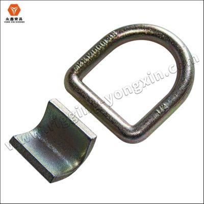 High Load Carbon Steel Forged D Ring with Wrap Clip