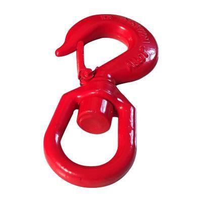 Hardware Rigging Supplier G80 Safety Latch Swivel Crane Hook