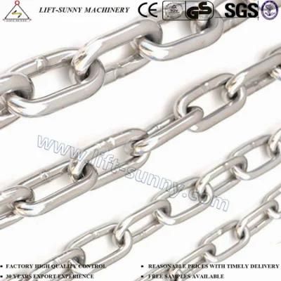 DIN766/DIN5685A Short Link Chain with Stainless Steel Link Chain