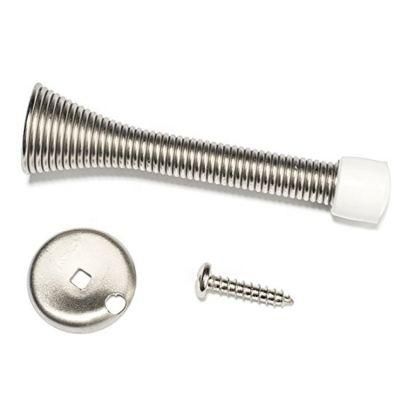 Flexible Spring Wall Mounted Door Stop Spring Stopper Flexible Door Stop